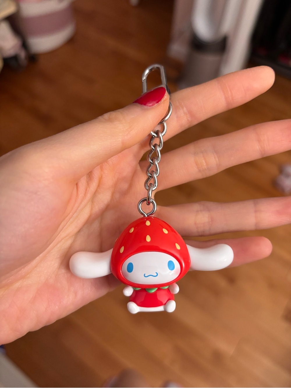 Sanrio Cinnamoroll Strawberry Keychain